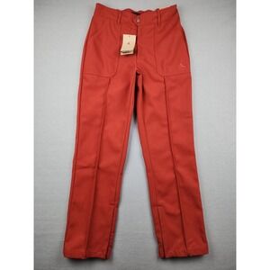 Jordan Pants Womens Small Red Twill Straight Leg Elastic Waist NWT FN5446-615